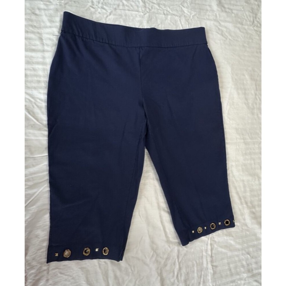 ❄️❄️❄️ CATHY DANIELS WOMENS PULL ON CAPRIS PANTS SIZE 1X ❄️❄️❄️
